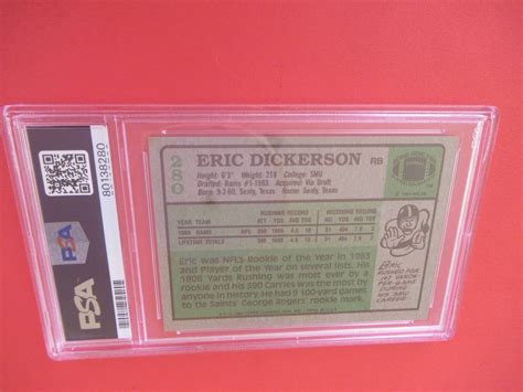 1984 TOPPS FOOTBAL #280 ERIC DICKERSON ROOKIE CARD PSA 7 NM | eBay