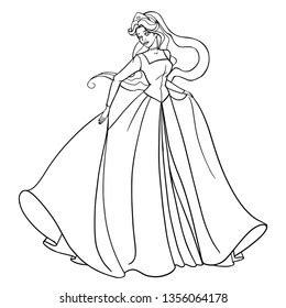 Princesses Line Drawings Photos, Images & Pictures | Shutterstock