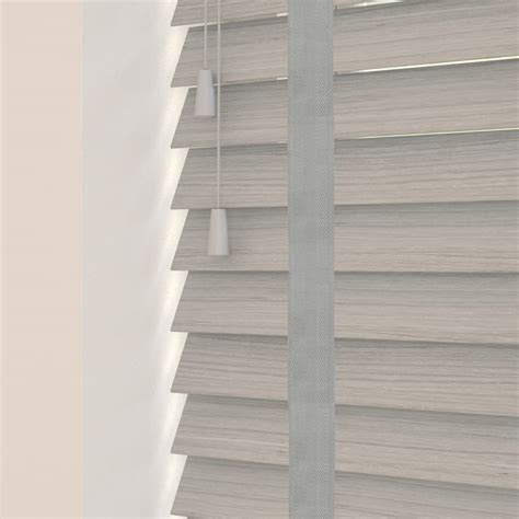 Revera Grey Wood Venetian Blind (With Tapes) - Shutters and Blinds Online