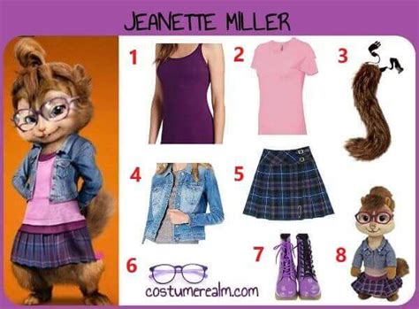 How To Dress Like Jeanette Miller Costume, Diy Jeanette Chipette Costume For Halloween