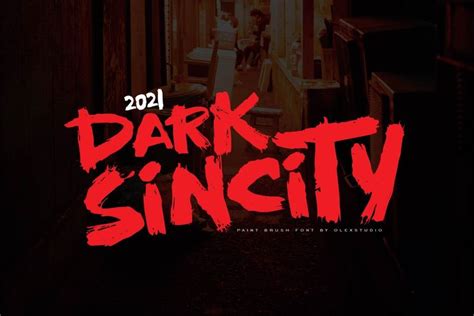 Dark Sincity - Display Font by Olexstudio on @creativemarket | Graphic design fonts, Photoshop ...