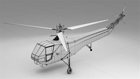 Sikorsky R4 helicopter 3D model | CGTrader