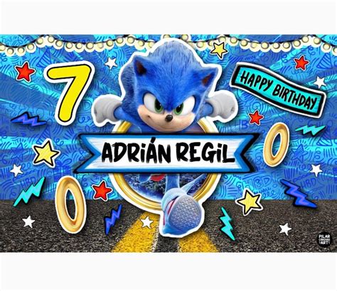 Sonic Birthday Banner - Etsy