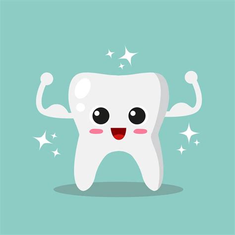 Strong and Shiny tooth 680327 Vector Art at Vecteezy