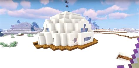 Minecraft Modern igloo Ideas and Design