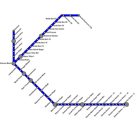 Blue Line Delhi Metro - Metro Routes, Timings, Stations, Fare Metro Routes