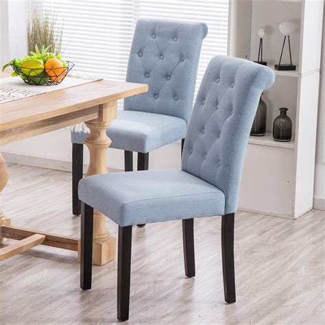 Upholstered Dining Chairs Parson Light Wood - Chair Pads & Cushions