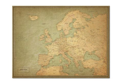 Europe map with pins for travel planning | Pin Adventurte Map