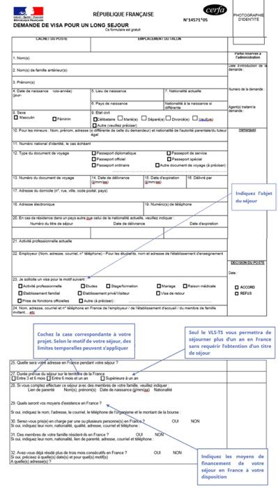 Application Form Carte De Sejour France (2022)