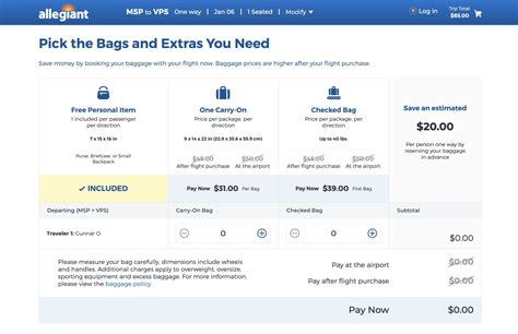 Allegiant Air Baggage Fees 2025 - Kimmi Novelia