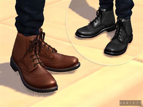 Brogue Boots - Early Access | Sims4 clothes, Schuhe, C & c