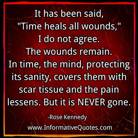 Time heals all wounds - Informative Quotes