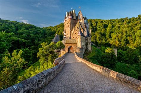 Burg Eltz Castle in Rhineland-Palatinate, Germany. Stock Image - Image of moselle, exterior ...