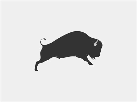 bison vector silhouette 11139411 Vector Art at Vecteezy