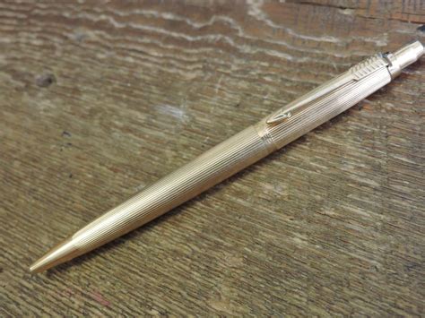 rare vintage Gold Plated Parker Imperial Jotter Ballpoint Pen Domed Plunger USA #Parker ...