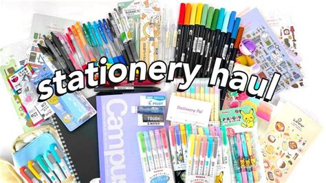 HUGE stationery haul | stationery pal 🌟 - YouTube | Pretty school supplies, Stationery ...