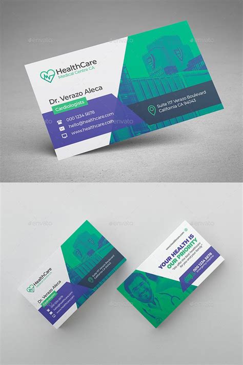 Medical Business Card Template | Medical business card, Medical ...