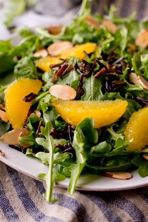 Arugula Wild Rice Salad with Orange - The Gourmet Gourmand