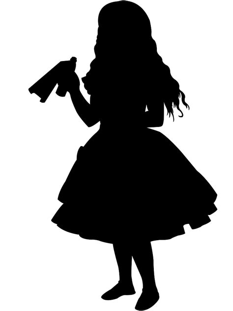 Alice in wonderland silhouette clip art