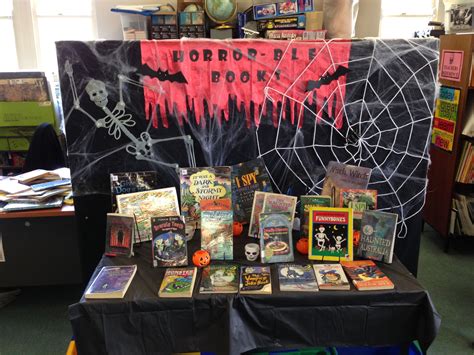 Scary horror books for Halloween | Scary books, Library displays, Book display