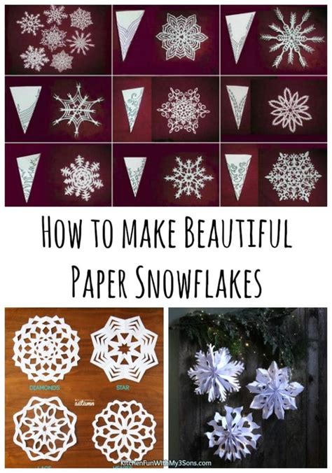 How To Make Paper Snowflakes | Kitchen Fun With My 3 Sons