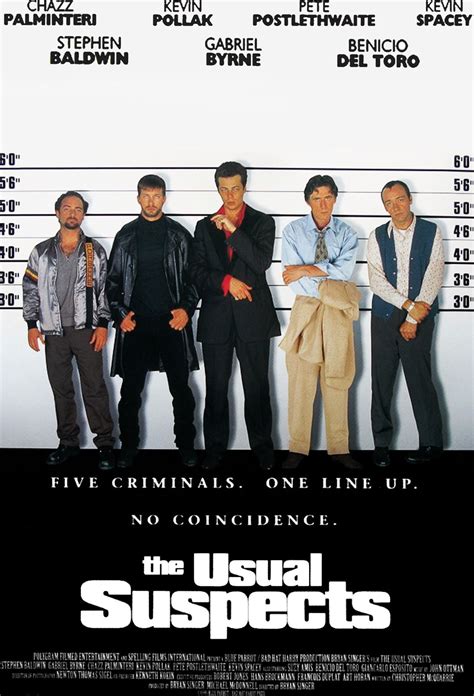 The Usual Suspects 1995 | The usual suspects movie, Best movie posters, Movie posters