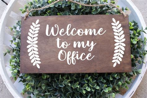 Welcome to my office sign Office Sign Sign Custom Sign | Etsy