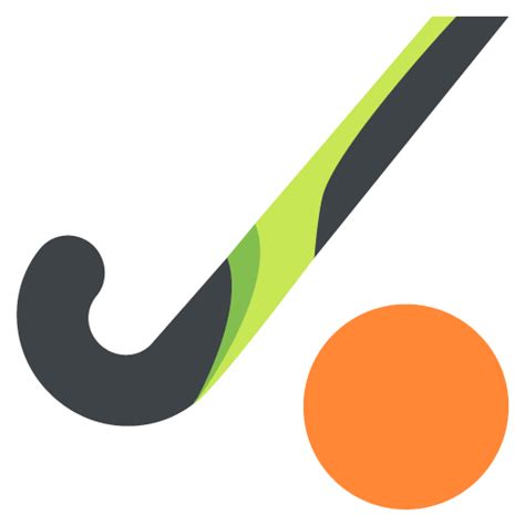 Field Hockey Stick And Ball | ID#: 1679 | Emoji.co.uk