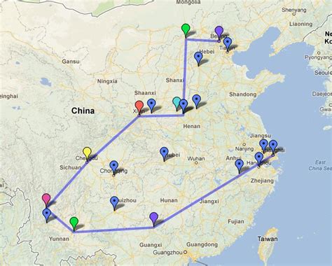 Send a Geek to China: 我的旅行计划 (My Itinerary v0.2)