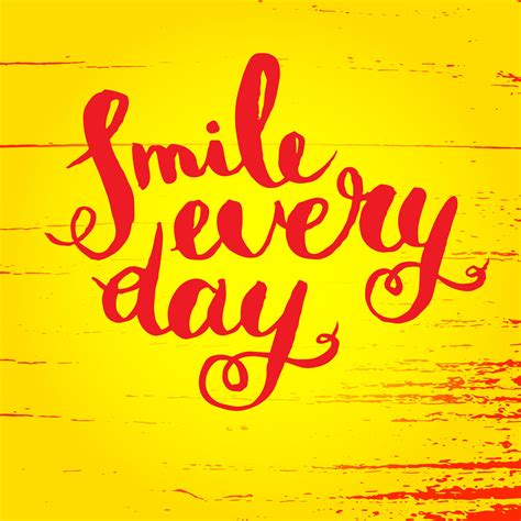 Smile every day. Inspirational quote poster. 343076 Vector Art at Vecteezy