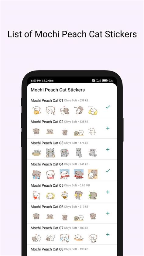 Mochi Peach Cat Stickers APK for Android Download