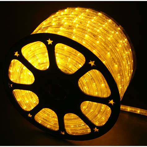 Yellow LED Rope Lights 148FT RLWL-148-YEL - Direct-Lighting.com