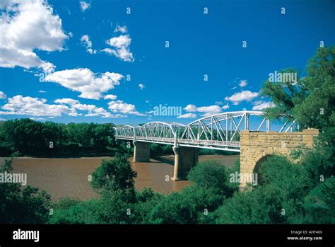 Bridge over Orange River biggest river in South Africa Aliwal North North Cape South Africa ...