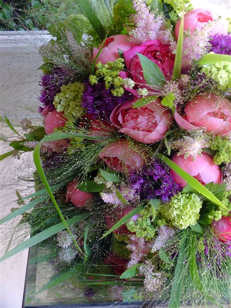 peony,rose and allium | Flower arrangements, Flowers bouquet, Love flowers