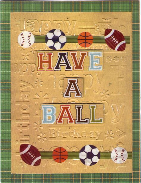 Sports Birthday Card | Sports birthday, Masculine cards, Birthday cards