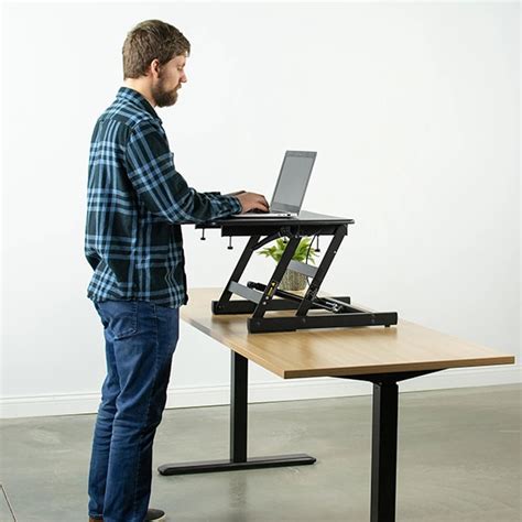 VIVO DESK-V000A Single Top 22 inch Laptop Riser - Standing Desk Nation