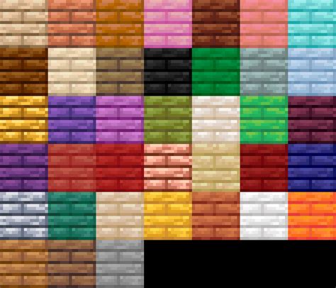 A Bunch of Colored Planks 16x Minecraft style | OpenGameArt.org