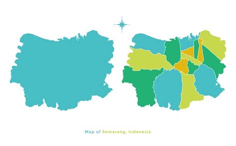 Premium Vector | Semarang Indonesia city map vector