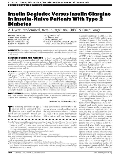 (PDF) Insulin Degludec Versus Insulin Glargine in Insulin-Naive Patients With Type 2 Diabetes: A ...