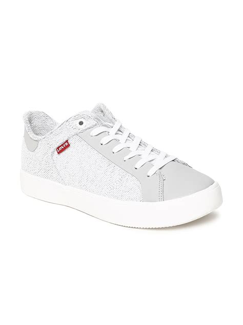 Buy Levis Men White & Grey Sneakers - Casual Shoes for Men 9036015 | Myntra