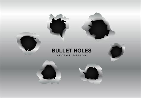 Vector metal bullet hole 95736 Vector Art at Vecteezy