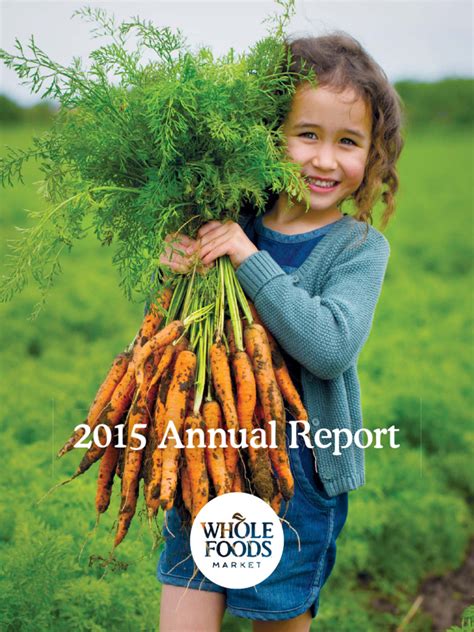 2015 WFM Annual Report | PDF | Form 10 K | Whole Foods Market