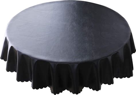 Amazon.com: homing Thick Waterproof Vinyl Tablecloth – 60 Inch Round Heavy Duty Washable Durable ...