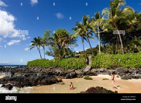 Secret Cove Beach. Maui. Hawaii. Pa'ako Beach, otherwise known as Secret Cove, is a not-so ...