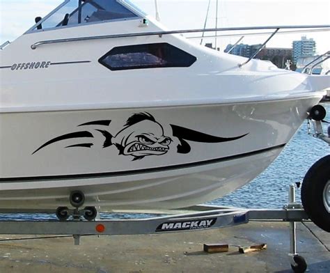 For Huge 900mm Fishing BOAT FISH Stickers Marine Vinyl Tackle Box Cabin or Hull-in Car Stickers ...