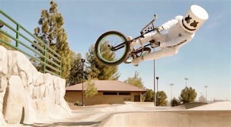 Freestyle BMX Tricks With Marshmello