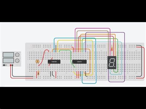 Object Counter| using 7 Segment Display| Tinkercad| 7493 IC| LDR based ...