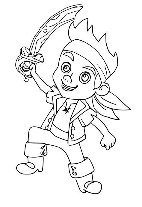 Captain Jake Coloring Pages