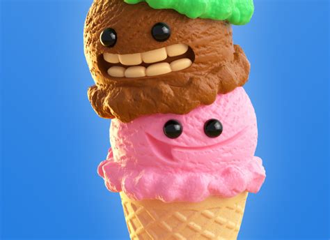 Ice Cream Characters - Matt Dartford & AJ / MDI Digital - Debut Art