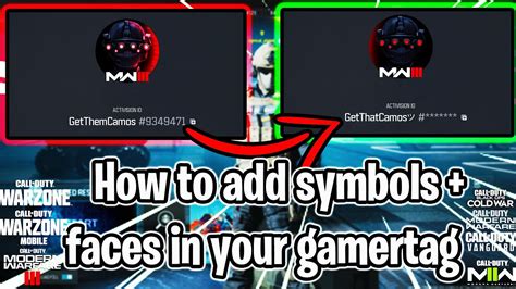 How to add symbols + smiley face your Gamertag on Warzone/All call of dutys (Activision Name ...